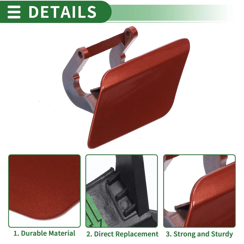Mercedes-Benz Front Left Bumper Headlight Washer Nozzle Cover (Red)