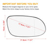 Mercedes-Benz CLK55 SLK320 Heated Right Side Mirror Glass (2003-2009)
