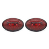 Car Bus Truck Camper Motorhome Pickup 3 x LED Oval Side Marker Lights