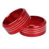 Subaru Impreza WRX / STi 3 x Red AC Climate Control Knob Trim Covers (2008-2021)
