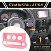 Jeep Wrangler JK JKU (2011-2017) Pink AC Switch Button Control Cover Trim
