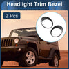 Jeep Wrangler 2 x Front Left & Right Headlight Trim Bezels (2024)