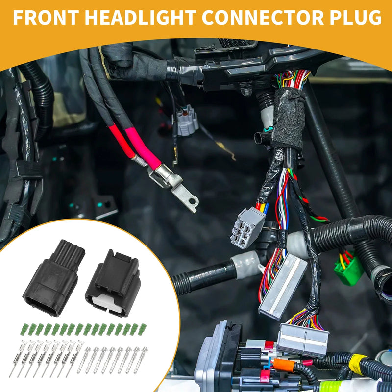 Honda 8 Pin Front Headlight Connector Plug