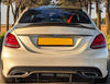 Mercedes-Benz W205 C63 AMG Sedan Glossy Black Rear Spoiler (2015-2021)