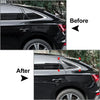 Audi Q5 Glossy Black Rear Window Louvers Cover Trim (2018-2024)