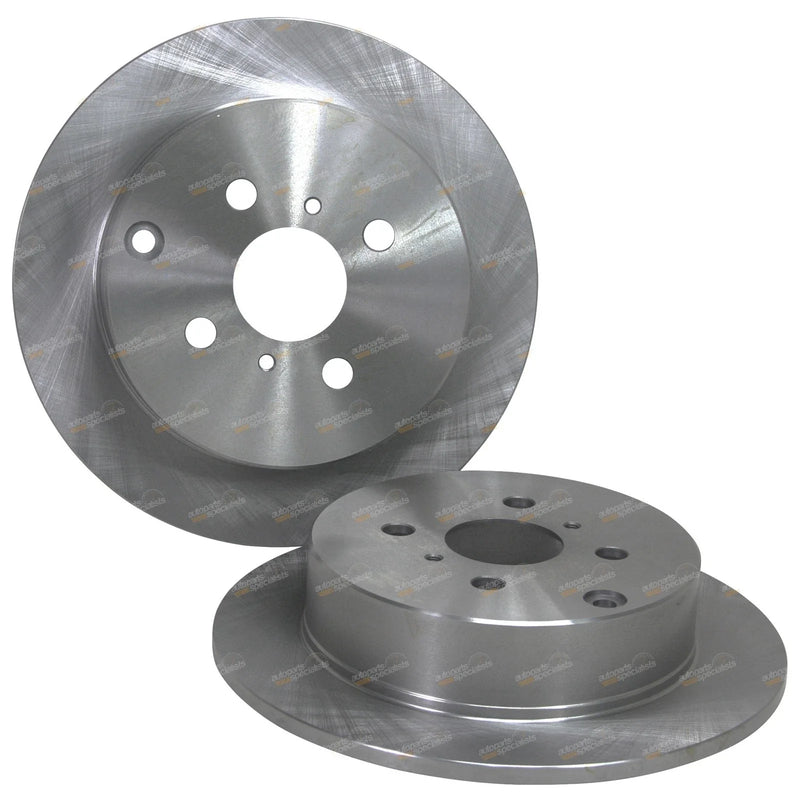 Toyota Corolla ZZE122R 2 x Rear Disc Brake Rotors (2001–2007)