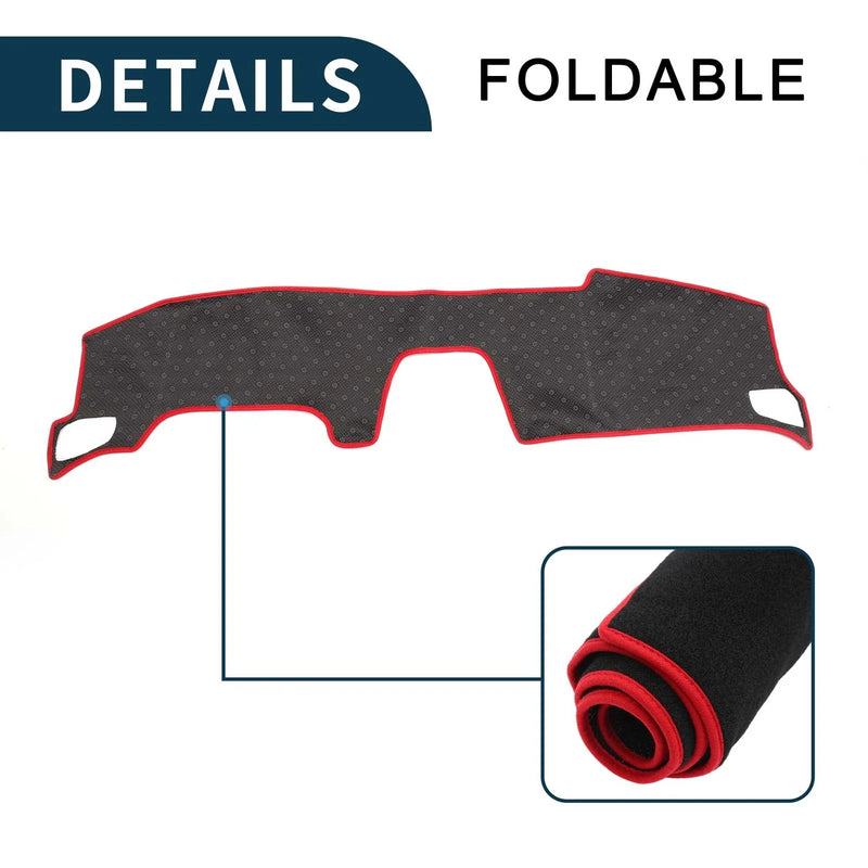 Honda Accord CY2 Sun Protector Pad Black Red Dashboard Cover Mat