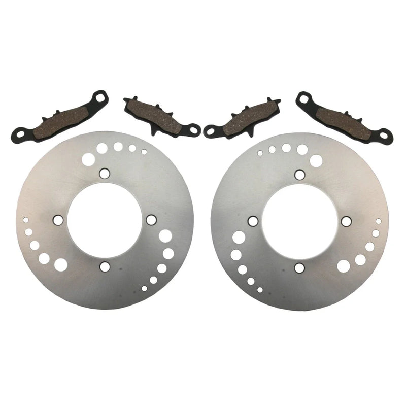 Kawasaki Brute Force 650 4x4 2 x Front Disc Brake Rotors & Pads (2005–2013)