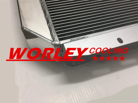 Ford F100 F250 F350 Bronco 3 Row Aluminum Radiator + Shroud (67-81)