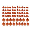 Harley Twin Cam FLH 61X Engine Topper Bolt Caps Cover Orange (1999-2006)