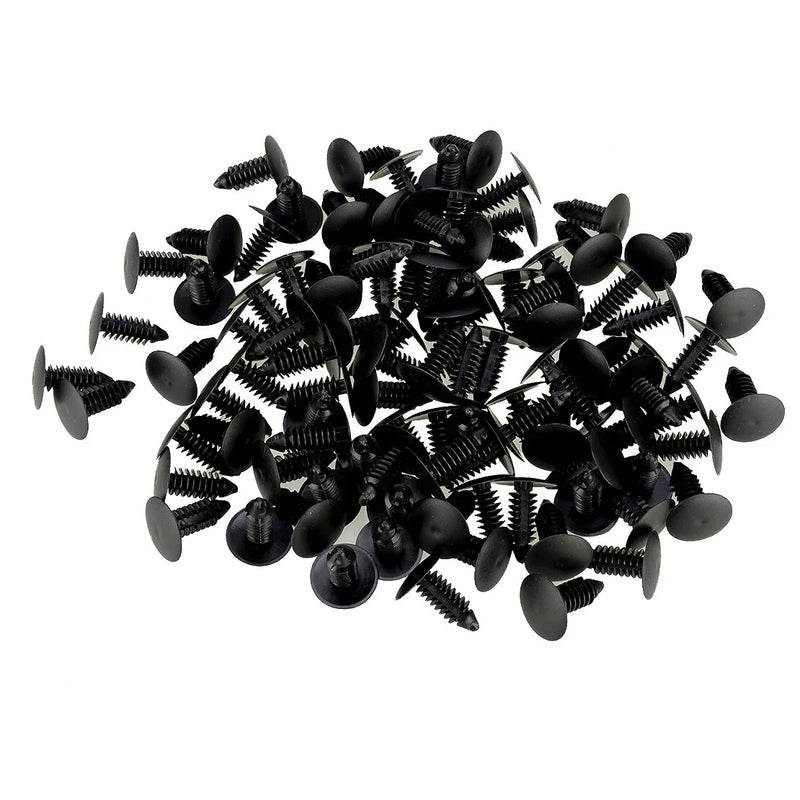Auto Car Fender Push Pins 100 Pcs 8mm Bumper Clips Fasteners