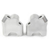 BMW F800R Silver HandleBar Bar Risers Mount Clamp Adapter (2015-2017)