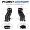 Yamaha Raptor YFM 660R 2 x Air Box Intake Tube w/Elbow PIPE (2001–2005)