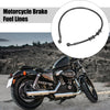 Motorcycle ATV Brake Clutch Oil Hose / 60cm 23.62" Banjo Bend 28° Black