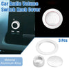 Honda Civic (2022-2023) Silver 3 x Media Audio Volume Switch Knob Covers