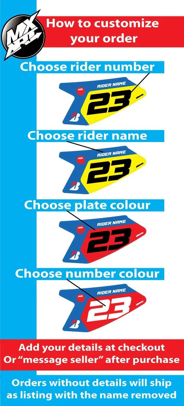 Yamaha YZ 65 Custom Graphics Decals