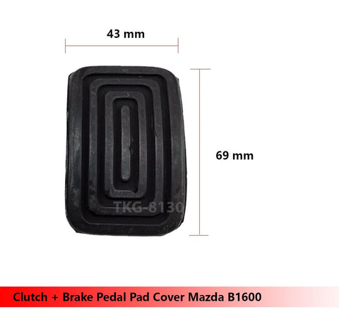 Mazda B1600 Clutch Brake Pedal Pad Cover (1971-1977)