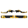 Aprilia Tuono V4 Gold Extendable Brake Clutch Levers & Handlebar Grips