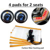 Car 4 Pads Carbon Fiber Heated Seat Heater Cushions