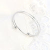 10 x Adjustable Bangle Bracelet Blank Cuff w/ Removable Ball Bead 2.5"