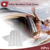 Toyota Vios (2014-2023) Silver Tone 10 Pcs Car Door Pillar Window Trim