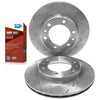 Landcruiser Drilled Slotted Front Disc Brake Rotors + Pads (1980–1990)