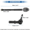 Dodge Ram 2500 4 x Front Inner Outer Tie Rod End Link Kit (2003 - 2010)