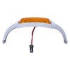 Harley FLHT FLT FLHS FLHR Chrome Orange Front Fender Tip Light (1980-2013)