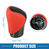 Lexus - Carbon Fiber & Red Faux Leather Automatic Gear Shift Knob Cover