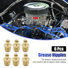 Car 6pcs M10 x 1.5 Thread Brass Grease Nipple Fitting