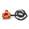 Motorcycle Fit 7/8" Orange Handlebar Rotating Start Stop Kill Switch