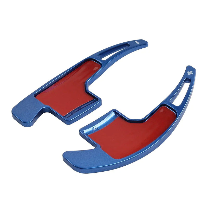 Ford Mustang Blue Steering Wheel Shifter Paddle Extensions (2015-2023)