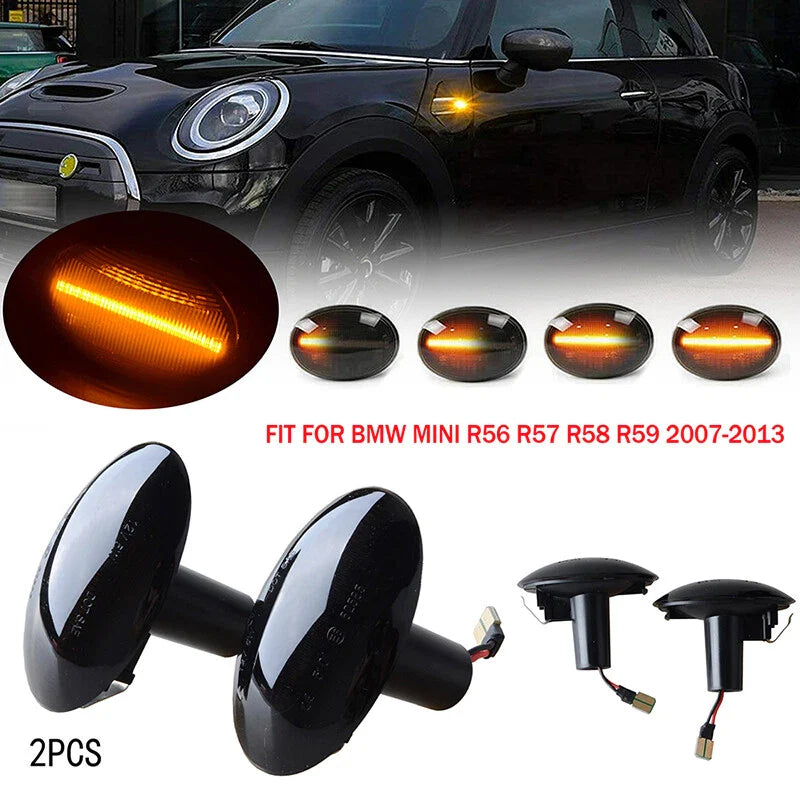 Mini Cooper R55 R56 R57 R58 R59 2 x LED Side Marker Lights (2007-2013)