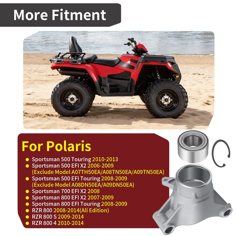 Polaris RZR 800 S 800 4 800 Left Rear Wheel Carrier w/ Bearing (2008–2014)