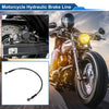 Bike 50cm Brake Clutch Oil Hose Line Nylon Stainless Steel Wire Braid PU