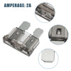 Car Boat Truck SUV RV Motorcycle Gray 50pcs Mini Blade Style Fuses 2A