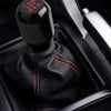 Make & Model Black PU Leather Manual Car Gear Shift Knob & Boot Cover