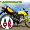Motorcycle FootPegs 5.1" Rear Footrest Aluminum Alloy Foot Pedal Red 1 pair