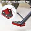 Suzuki GSX-S 750 (2017-2022) Black Red Motorcycle Kickstand Plate Pad