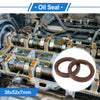 Oil Seal 38x52x7mm FKM Brown 2 Pcs