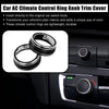 Toyota RAV4 2 x Black Car AC Climate Control Ring Knob Trim Cover (2019–2020)