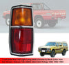 Nissan Datsun 720 Left Tail Light Lamp Chrome Black Trim (1982-1984)
