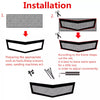 Car AU 40''x13'' Front Bumper Hood Vent Spoiler Grille Mesh Net