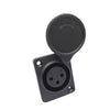 Auto Make Model ABS Plastic Shell XLR 3-pin Socket Charging Port