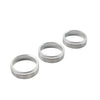 Subaru BRZ Toyota GR86 3 x Silver Center Console AC Knob Ring Trim (2021-2024)