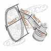 Honda Suzuki Yamaha Motorcycles 7/8" Folding Bar End Side Mirrors