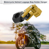 Rectangle Aluminum Alloy Motorcycle Hanging Hook Hexagon Wrench 1 Set Gold Tone
