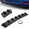 Car Black Universal Rear Bumper Shark Fin Wing Lip Diffuser 33"L