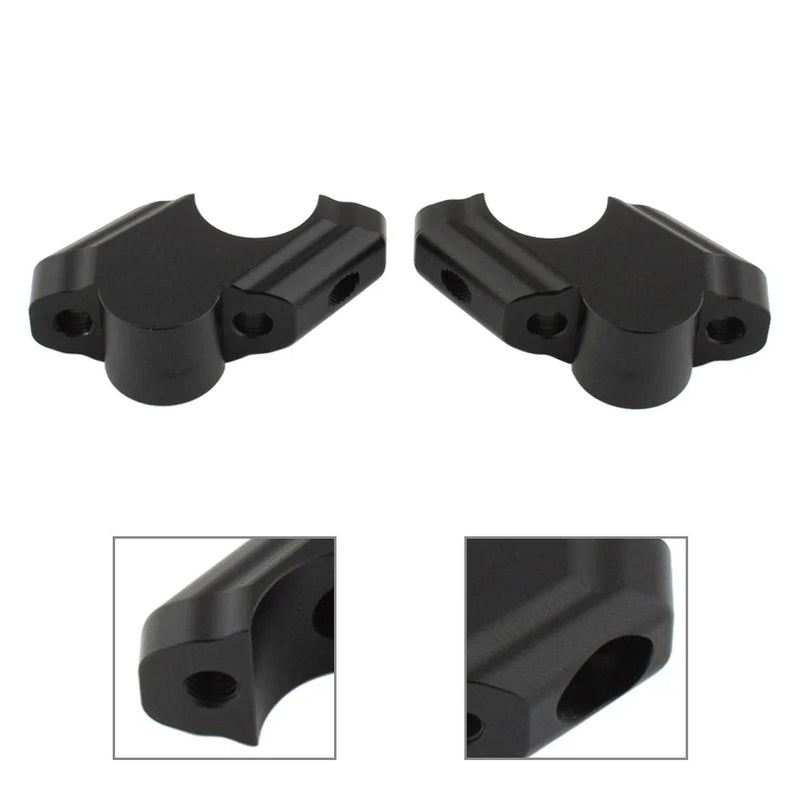 Yamaha Tenere 700 Black Offset Handlebar Riser Clamp (2019-2025)