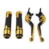 Kawasaki ZX636R Gold Extendable Brake Clutch Levers & Handlebar Grips (2003-2004)